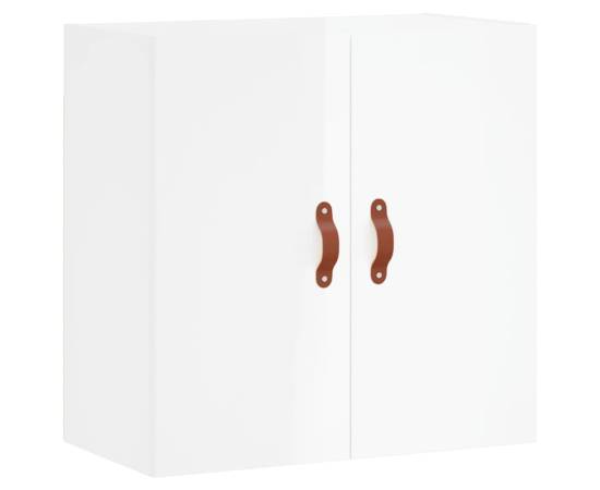 Dulap de perete, alb extralucios, 60x31x60 cm, lemn compozit, 2 image