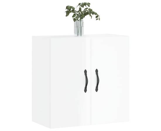 Dulap de perete, alb extralucios, 60x31x60 cm, lemn compozit, 3 image