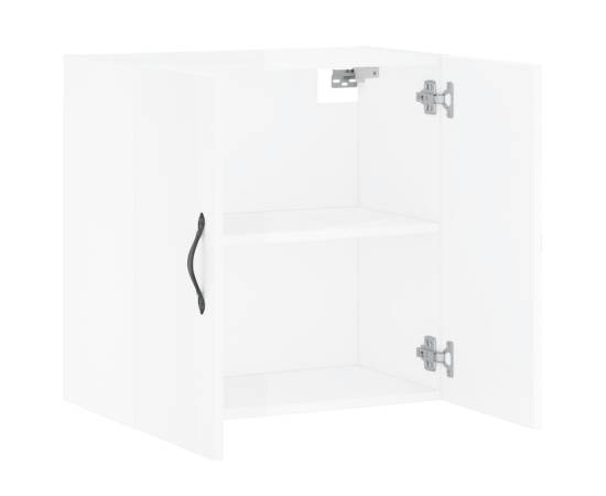 Dulap de perete, alb extralucios, 60x31x60 cm, lemn compozit, 6 image
