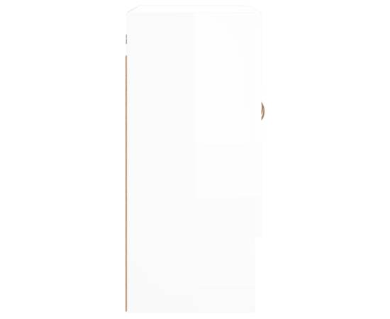 Dulap de perete, alb extralucios, 60x31x70 cm, lemn prelucrat, 7 image