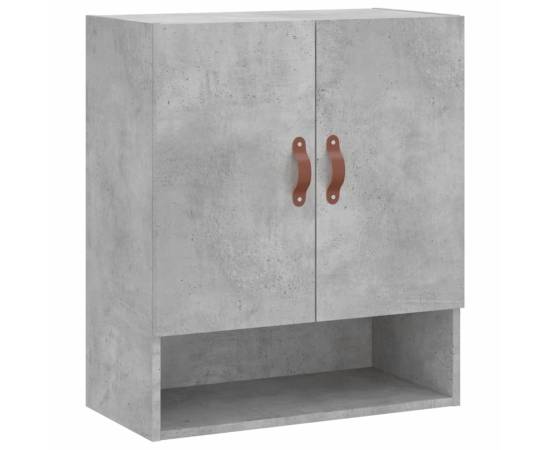 Dulap de perete, gri beton, 60x31x70 cm, lemn compozit, 2 image