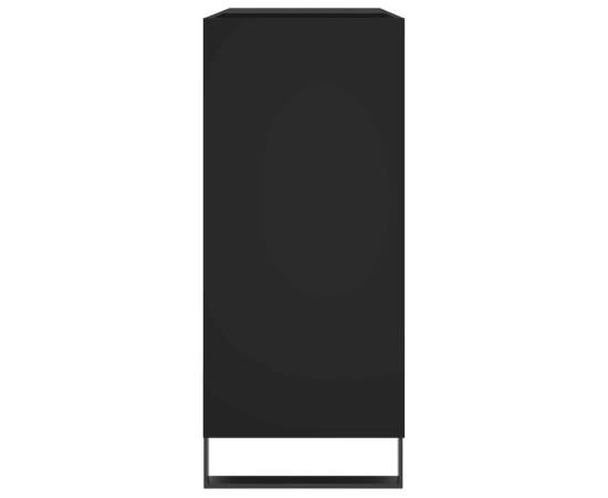 Dulap pentru discuri negru 84,5x38x89 cm lemn compozit, 5 image