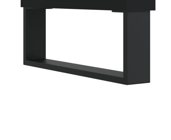 Dulap pentru discuri negru 84,5x38x89 cm lemn compozit, 8 image