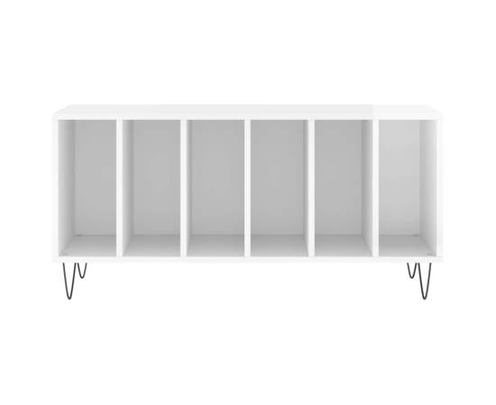 Dulapuri pentru discuri alb lucios 100x38x48 cm, lemn prelucrat, 4 image