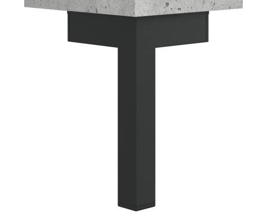 Servantă, gri beton, 34,5x34x90 cm, lemn compozit, 11 image