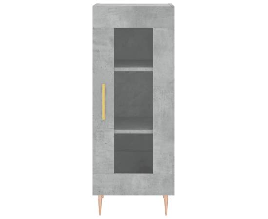 Servantă, gri beton, 34,5x34x90 cm, lemn compozit, 5 image