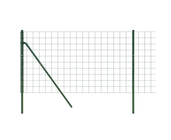 Gard plasă de sârmă, verde, 1,1x25 m, oțel galvanizat, 4 image