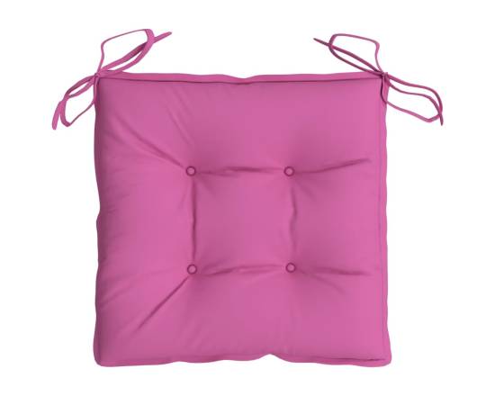 Perne pentru scaun, 6 buc., roz, 40x40x7 cm, material textil, 5 image