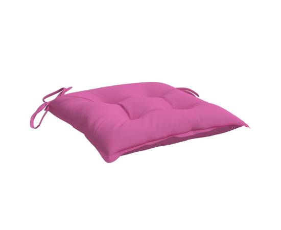 Perne pentru scaun, 6 buc., roz, 40x40x7 cm, material textil, 4 image