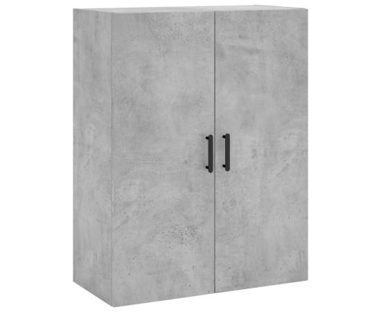 Dulap cu montaj pe perete, gri beton, 69,5x34x90 cm, 2 image