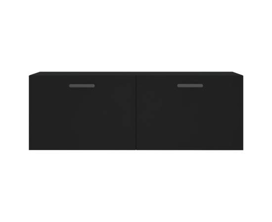 Dulap de perete, negru, 100x36,5x35 cm, lemn compozit, 5 image