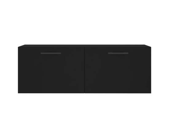 Dulap de perete, negru, 100x36,5x35 cm, lemn compozit, 5 image