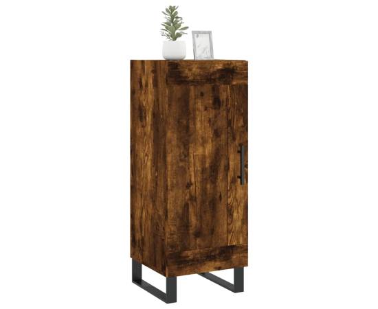 Servantă, stejar fumuriu, 34,5x34x90 cm, lemn compozit, 3 image