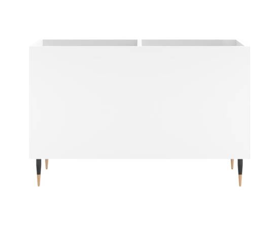 Dulap de discuri, alb, 74,5x38x48 cm, lemn prelucrat, 4 image