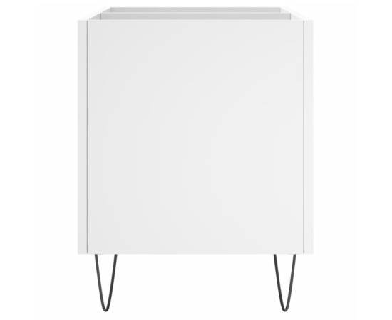 Dulap de discuri, alb, 74,5x38x48 cm, lemn prelucrat, 5 image