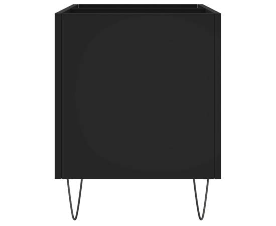 Dulap pentru discuri, negru, 74,5x38x48 cm, lemn prelucrat, 5 image