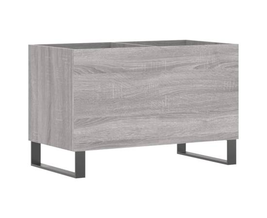 Dulap pentru discuri gri sonoma 74,5x38x48 cm lemn prelucrat, 2 image