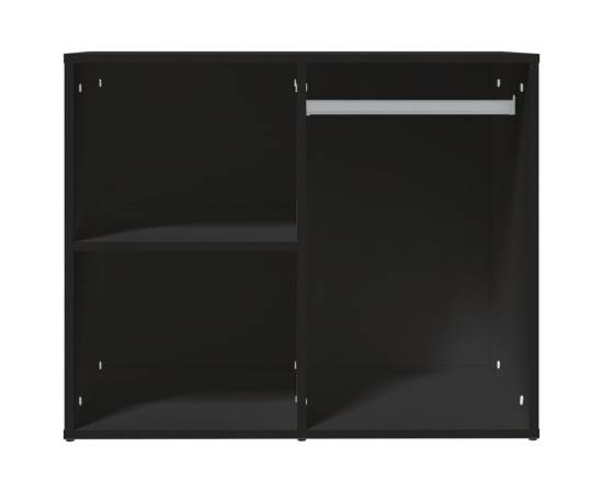 Dulap de dressing, negru, 80x40x65 cm, lemn compozit, 3 image