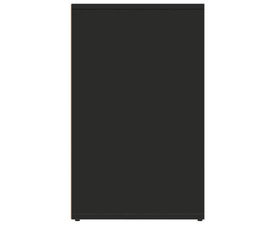 Dulap de dressing, negru, 80x40x65 cm, lemn compozit, 4 image