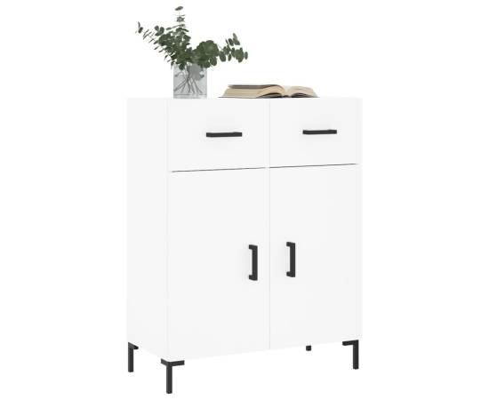 Servantă, alb, 69,5x34x90 cm, lemn compozit, 3 image