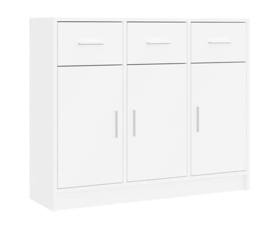 Servantă, alb, 91x28x75 cm, lemn compozit, 2 image