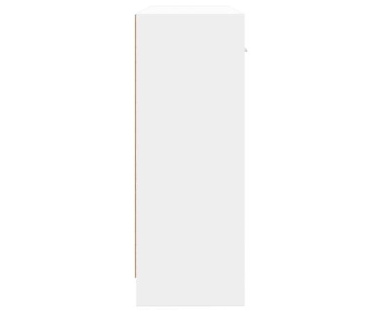 Servantă, alb, 91x28x75 cm, lemn compozit, 7 image