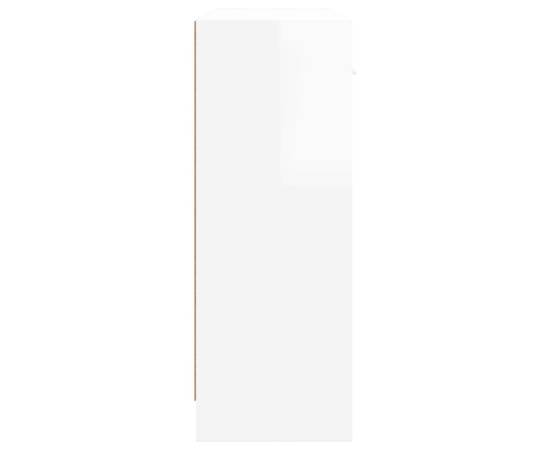 Servantă, alb extralucios, 91x28x75 cm, lemn prelucrat, 7 image