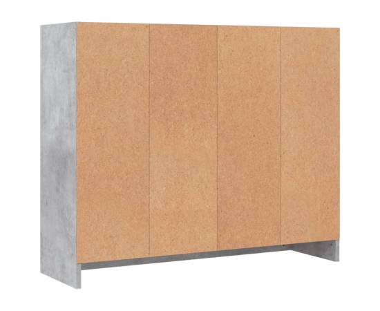 Servantă, gri beton, 91x28x75 cm, lemn prelucrat, 8 image