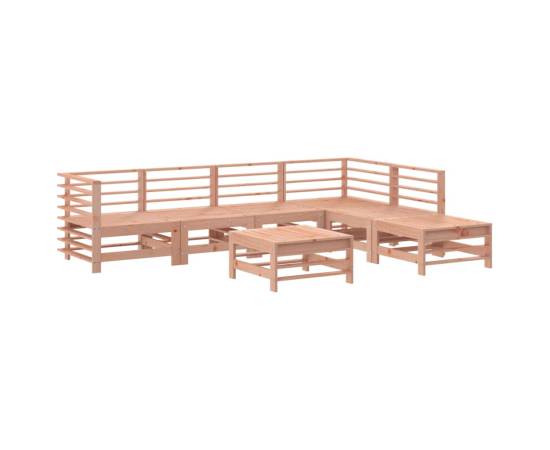 Set mobilier de grădină cu perne, 7 piese, lemn masiv douglas, 3 image