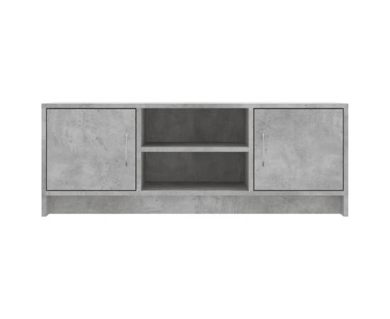 Comodă tv, gri beton, 102x30x37,5 cm, lemn prelucrat, 5 image