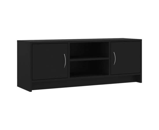 Comodă tv, negru, 102x30x37,5 cm, lemn prelucrat, 2 image