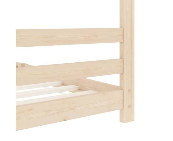 Cadru de pat pentru copii, 90 x 200 cm, lemn masiv de pin, 6 image