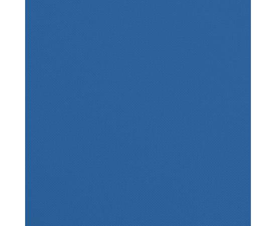 Șezlong pliant albastru textil oxford&oțel vopsit electrostatic, 10 image
