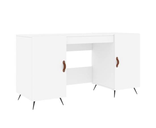Birou, alb, 140x50x75 cm, lemn compozit, 2 image