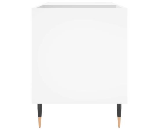 Dulap de discuri, alb, 85x38x48 cm, lemn prelucrat, 5 image