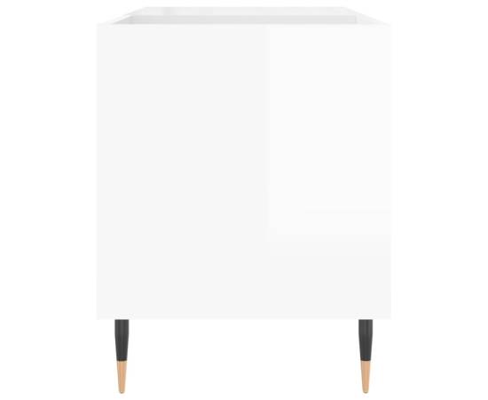 Dulapuri pentru discuri alb lucios 85x38x48 cm lemn prelucrat, 5 image