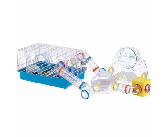 Ferplast cușcă pentru hamster „paula”, albastru, 46x29,5x24,5 cm