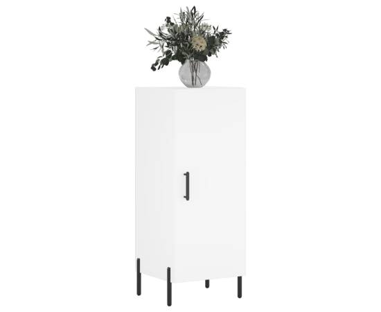 Servantă, alb, 34,5x34x90 cm, lemn compozit, 3 image