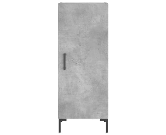 Servantă, gri beton, 34,5x34x90 cm, lemn compozit, 6 image