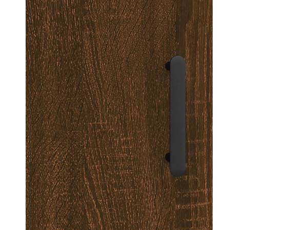 Servantă, stejar maro, 34,5x34x90 cm, lemn compozit, 10 image