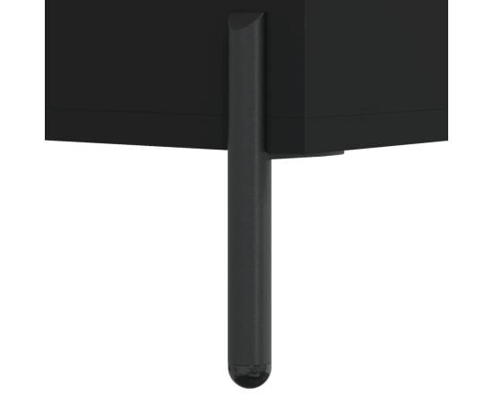 Birou, negru, 140x50x75 cm, lemn compozit, 10 image