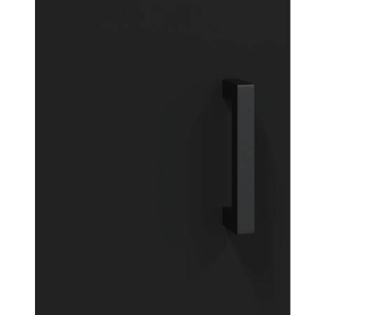 Dulap înalt, negru, 69,5x34x180 cm, lemn compozit, 10 image