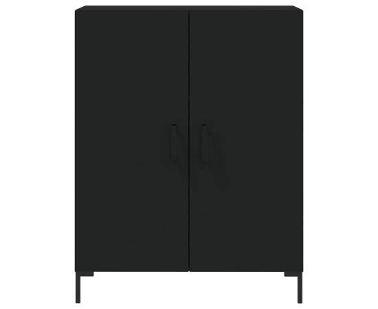Dulap înalt, negru, 69,5x34x180 cm, lemn compozit, 8 image