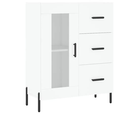 Servantă, alb, 69,5x34x90 cm, lemn compozit, 2 image