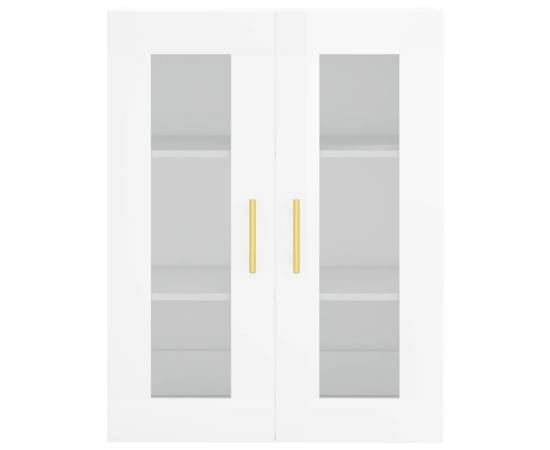 Dulap înalt, alb extralucios, 69,5x34x180 cm, lemn compozit, 6 image