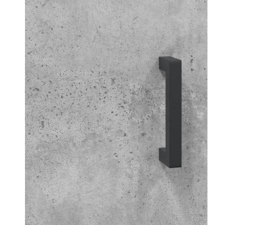 Dulap cu montaj pe perete, 2 buc, gri beton, 69,5x34x90 cm, 10 image