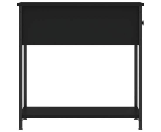 Noptiere, 2 buc., negru, 30x60x60 cm, lemn prelucrat, 8 image
