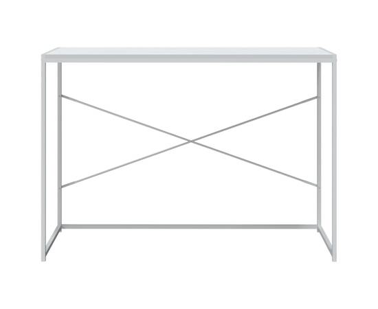 Birou de calculator, alb, 110x60x70 cm, pal, 3 image