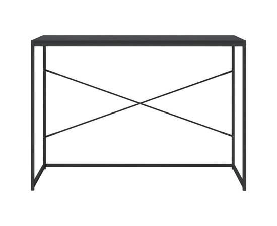 Birou de calculator, negru, 110x60x70 cm, pal, 3 image