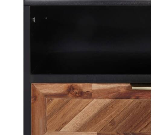 Comodă tv, 100 x 35 x 45 cm, lemn masiv de acacia și mdf, 5 image
